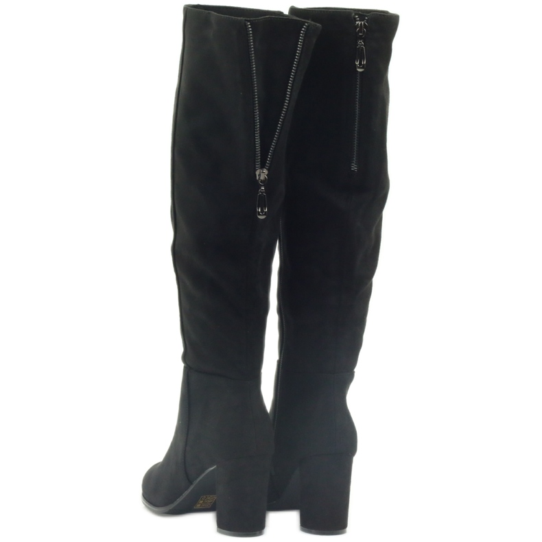 Bottines sur le poteau Sergio leone noir le noir 3