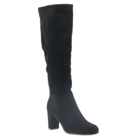 Bottines sur le poteau Sergio leone noir 1