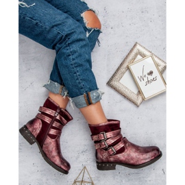 Kayla Travailleurs marrons rouge 1