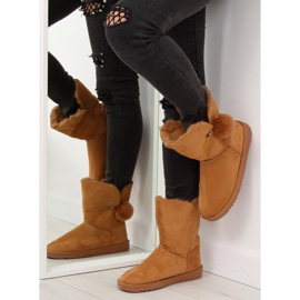 Emusy avec pompon camel SP04P camel brun 7