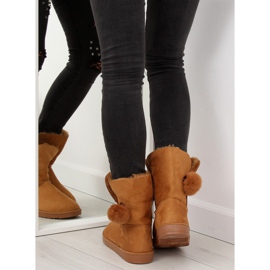 Emusy avec pompon camel SP04P camel brun 6