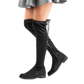 Bello Star Bottes noires au-dessus du genou le noir 2