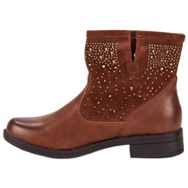 Mannika Bottines à enfiler marron brun 1
