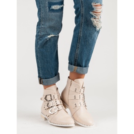 SDS Bottes rock femme brun 1
