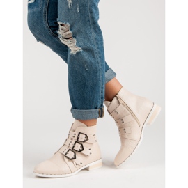 SDS Bottes rock femme brun 2