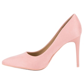 Talons en daim rose 3