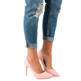 Talons en daim rose 6