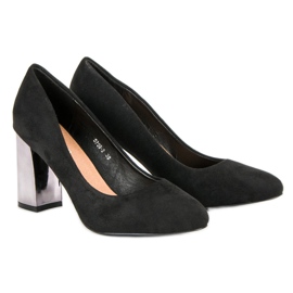 Escarpins en daim noir le noir 8