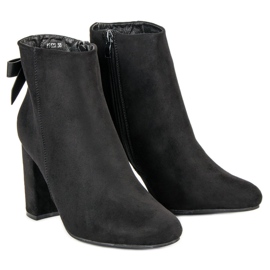 Ideal Shoes Bottes noires élégantes 2