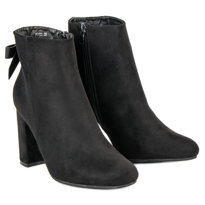 Ideal Shoes Bottes noires élégantes 2