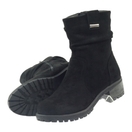 Bottines Filippo en daim noir le noir 4