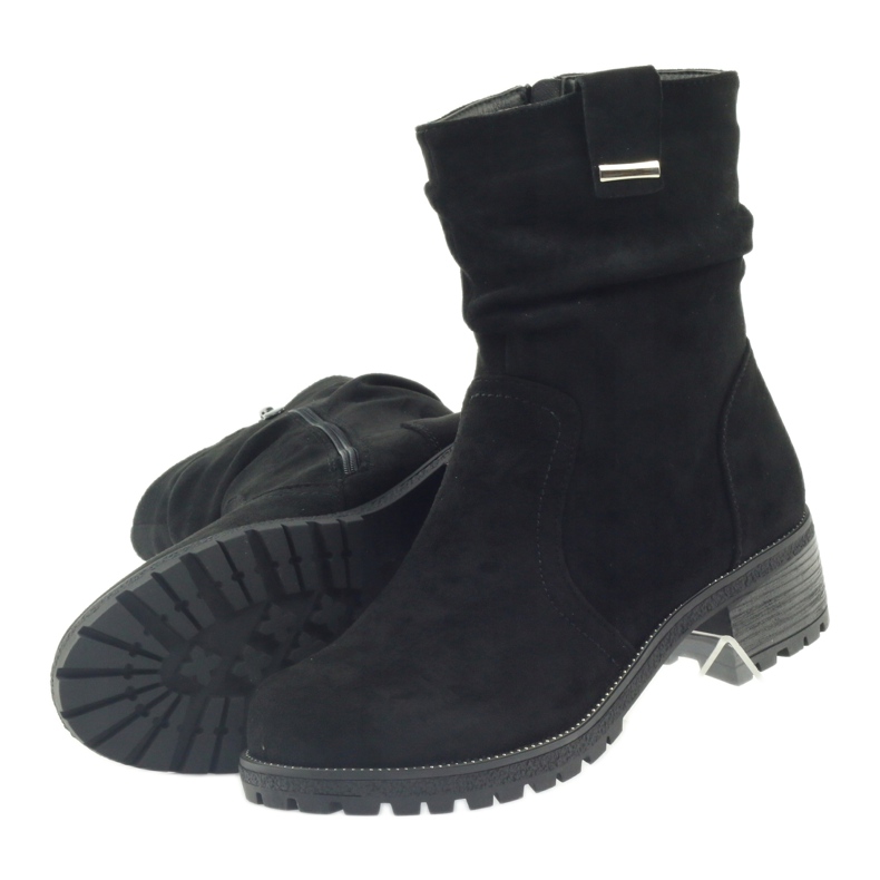 Bottines Filippo en daim noir le noir 4