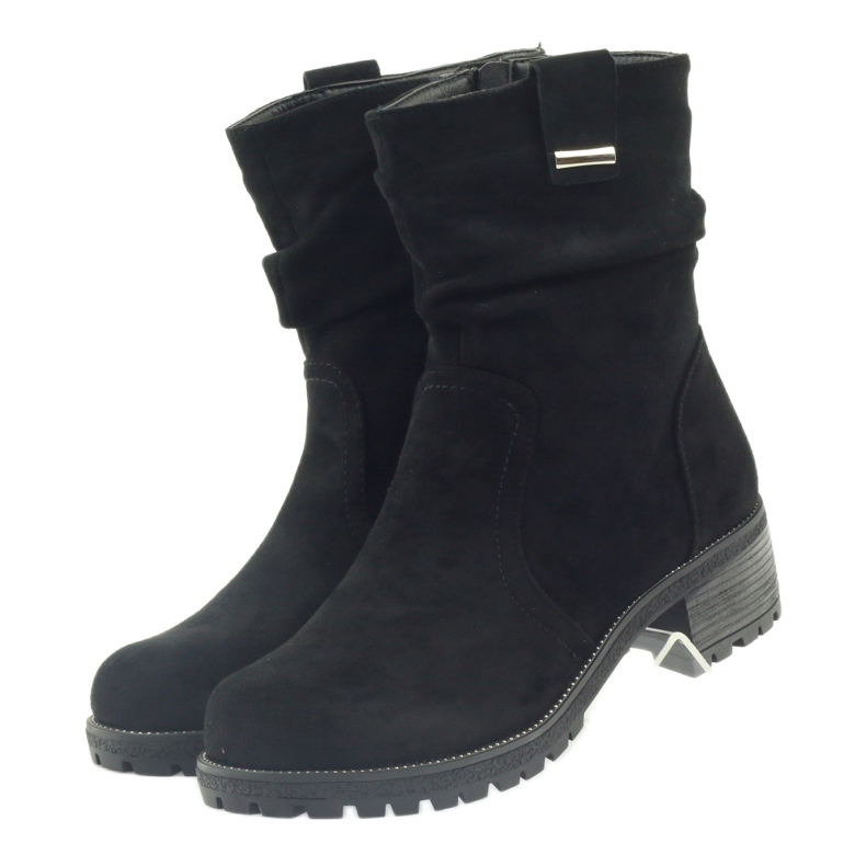 Bottines Filippo en daim noir 3