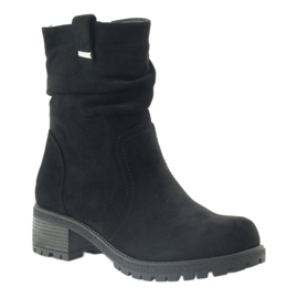 Bottines Filippo en daim noir le noir 1