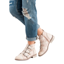 Sweet Shoes Bottines rose clair noir 2