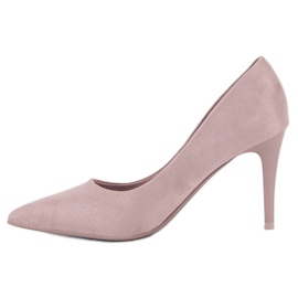 Talons en daim violet 3