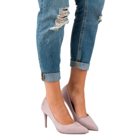 Talons en daim violet 6