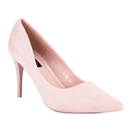 Talons en daim rose 3