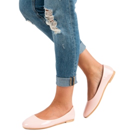 Top Shoes Ballerines laquées rose 1 Top Shoes Ballerines laquées rose 1