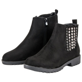 Queen Vivi Bottines Chelsea élégantes le noir 2
