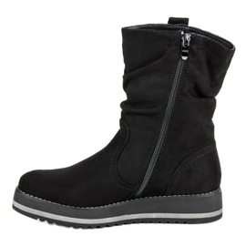 Kayla Bottines compensées noires le noir 1