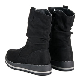 Kayla Bottines compensées noires le noir 2