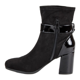 Kylie Bottines élégantes à talons hauts noir 1