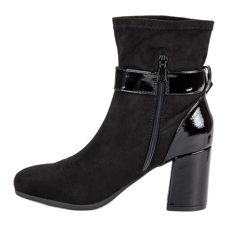 Kylie Bottines élégantes à talons hauts noir 1