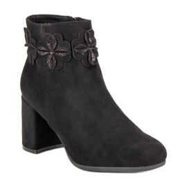 Kylie Bottes noires en daim le noir 4