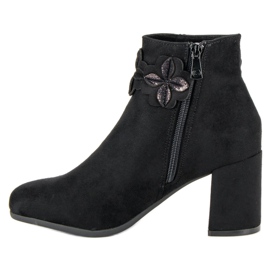 Kylie Bottes noires en daim le noir 5