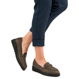 Kylie Mocassins élégants vert 1