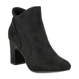Kylie Bottines en daim élégantes le noir 5