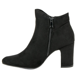 Kylie Bottines en daim élégantes le noir 6