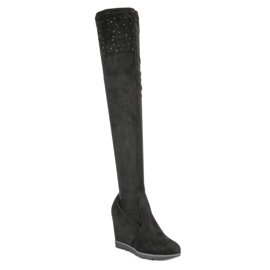 Kayla Bottes compensées le noir 2