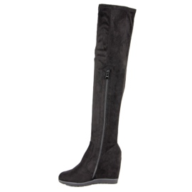 Kayla Bottes compensées le noir 3