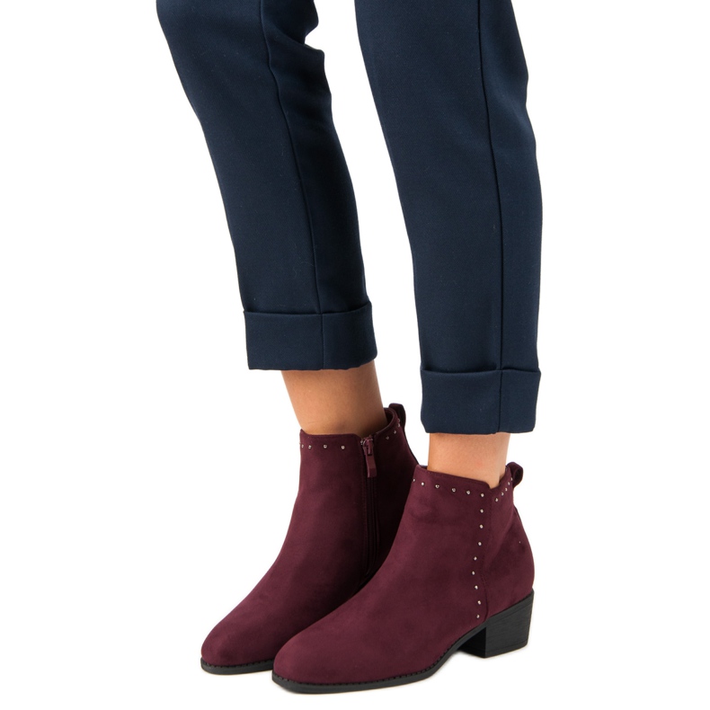 Nio Nio Bottes bordeaux rouge 1