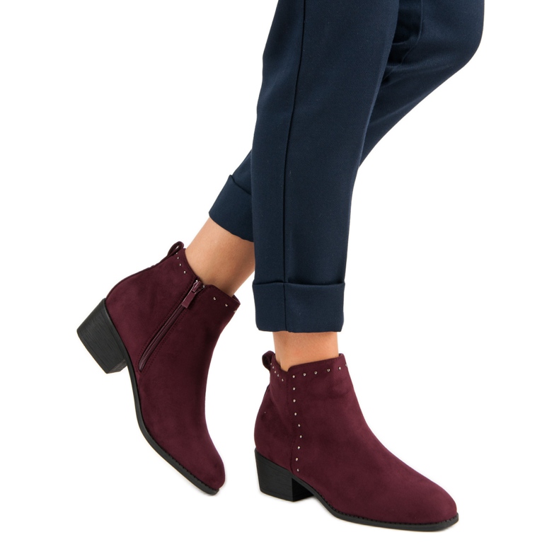 Nio Nio Bottes bordeaux rouge 2