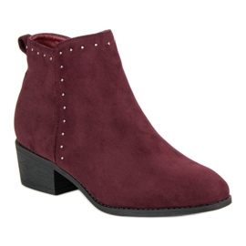 Nio Nio Bottes bordeaux rouge 3