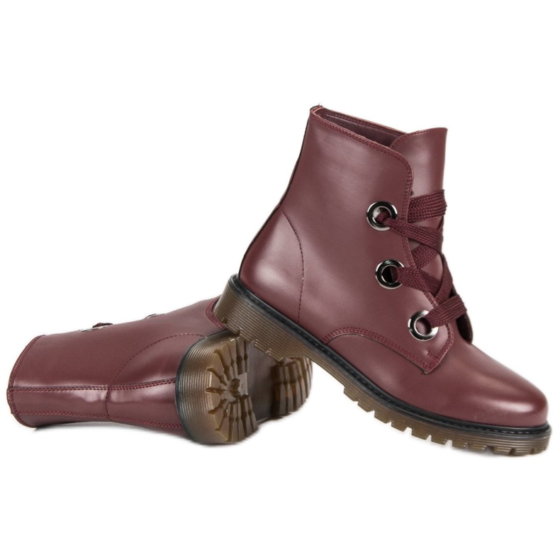 Kayla Travailleurs à lacets rouge 2 Kayla Travailleurs à lacets rouge 2