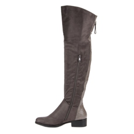 Filippo Cuissardes en daim gris 3
