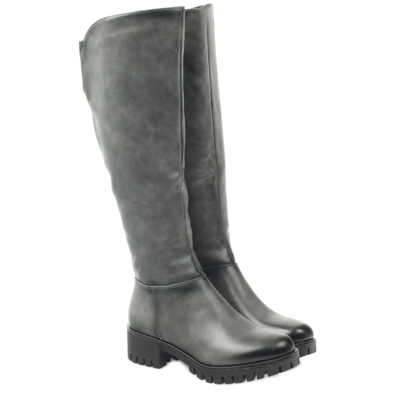 M.Daszyński Bottes à fond épais Daszyński MR1813 gris 3