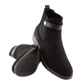 Bottines Chelsea noires pour femmes C-7203 Noir 2