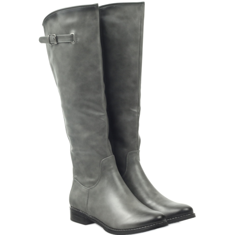 M.Daszyński Bottes Officiers Daszyński SA131 gris 3