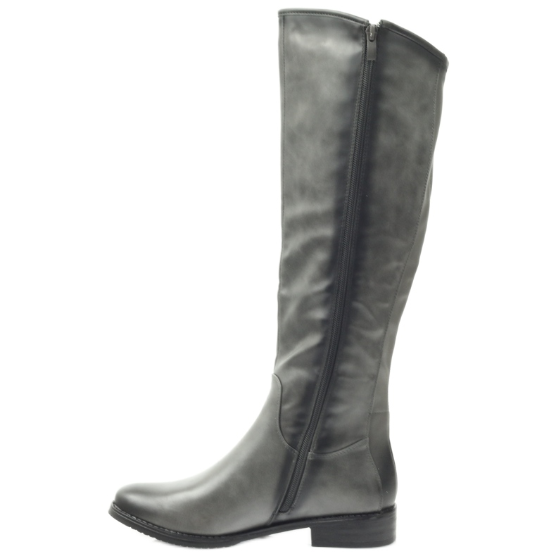 M.Daszyński Bottes Officiers Daszyński SA131 gris 2