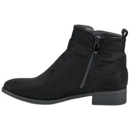 Top Shoes Bottines classiques avec fermeture éclair le noir 1
