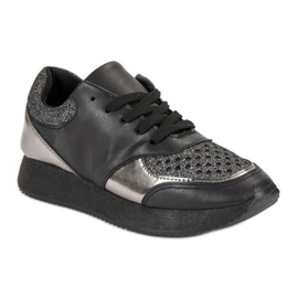 Baskets à la mode le noir 4