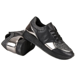 Baskets à la mode le noir 6
