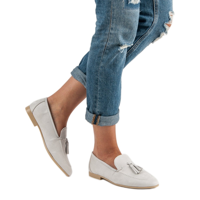 Mocassins gris 1 Mocassins gris 1