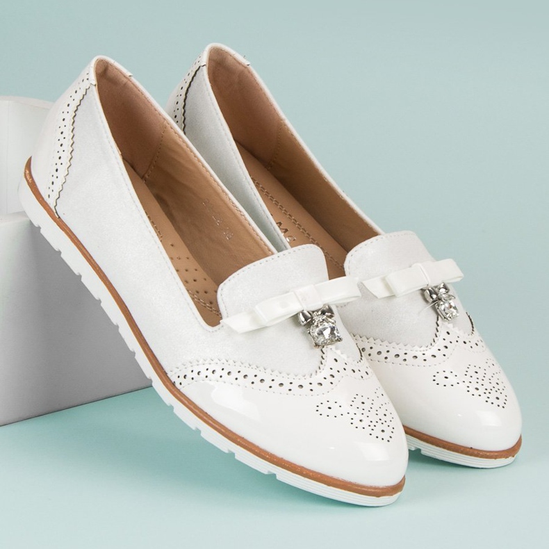 Super Me Mocassins blancs 2