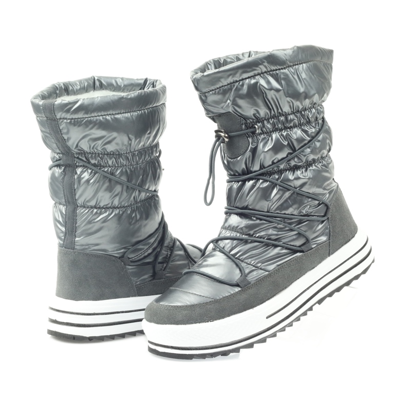 Bottes de neige sport sur fourrure DK gris 5